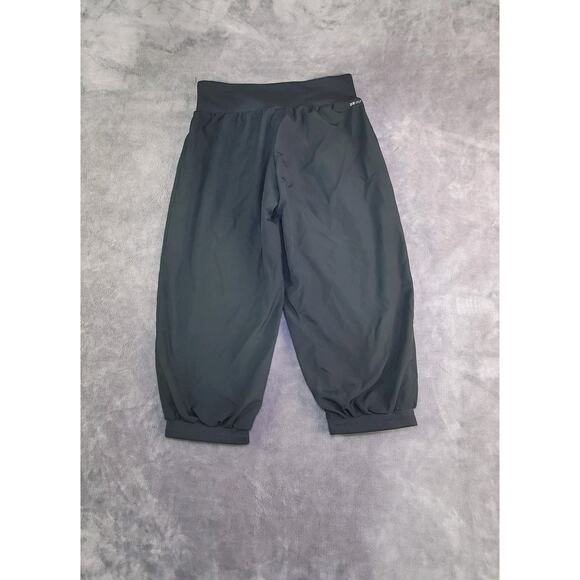 Nike Size S Womens Black Athletic DriFit Performance Jogger Capri Pants mesh C27 - Picture 9 of 10